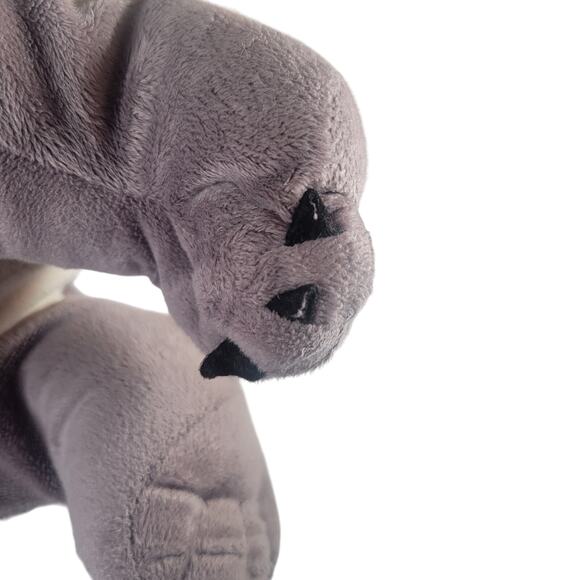 Gray Dinosaur Plush Toy 16" Tall Cute Floppy Stuffed Animal Kids Soft Play - Picture 10 of 15
